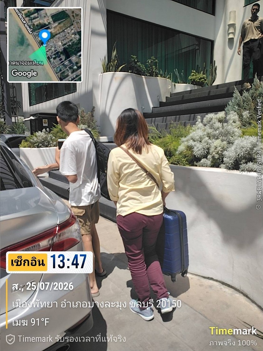 ส่งลูกค้าถึงโรงแรมที่พัทยาเรียบร้อยขอบคุณครับ